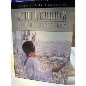 Jimi Hendrix Live At Woodstock DVD Set & Band Of Gypsys Filmore East - Lot Of 2